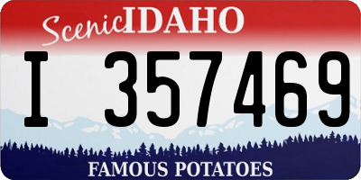 ID license plate I357469