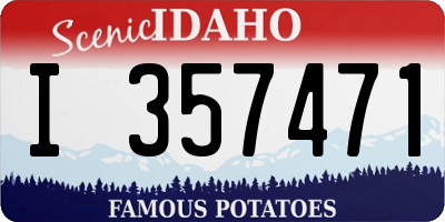 ID license plate I357471