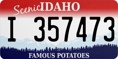 ID license plate I357473