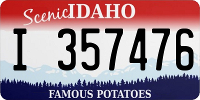 ID license plate I357476