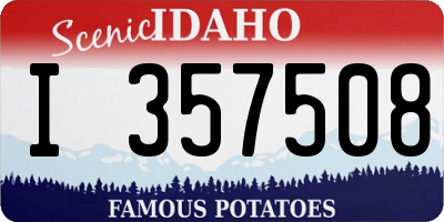 ID license plate I357508