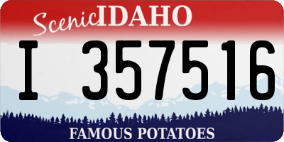 ID license plate I357516