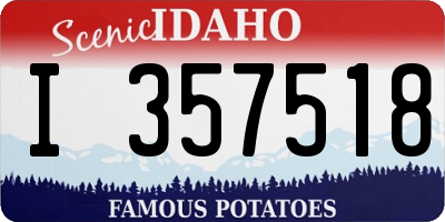 ID license plate I357518