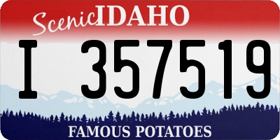ID license plate I357519