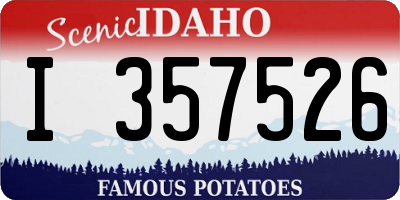 ID license plate I357526