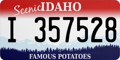 ID license plate I357528