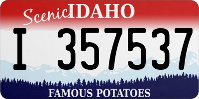 ID license plate I357537