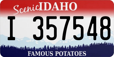 ID license plate I357548