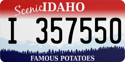 ID license plate I357550