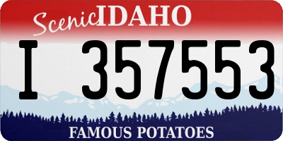 ID license plate I357553