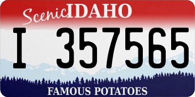 ID license plate I357565
