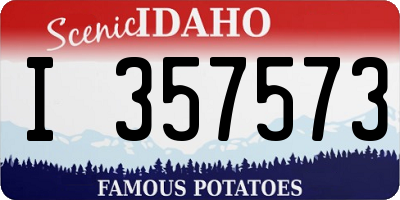 ID license plate I357573