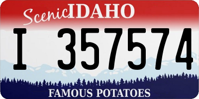 ID license plate I357574