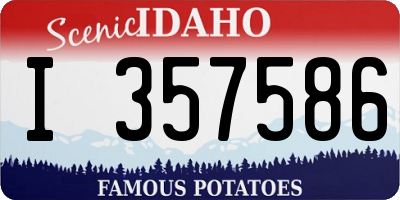 ID license plate I357586