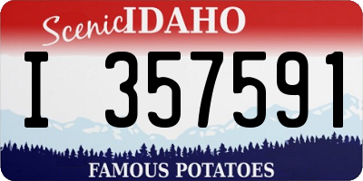 ID license plate I357591