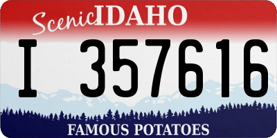 ID license plate I357616