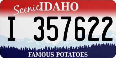ID license plate I357622