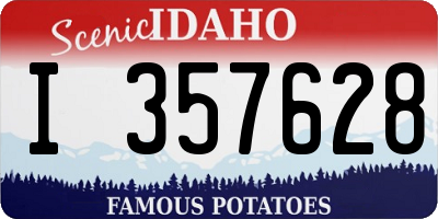 ID license plate I357628
