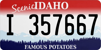 ID license plate I357667