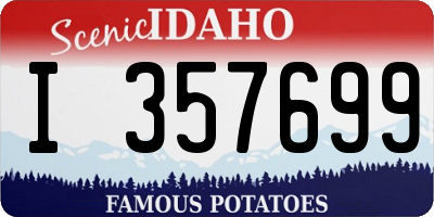 ID license plate I357699