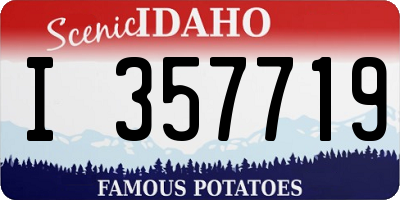 ID license plate I357719