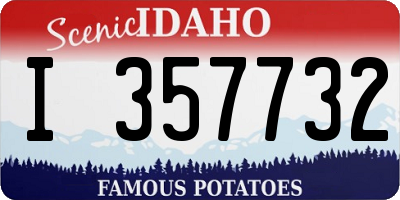 ID license plate I357732