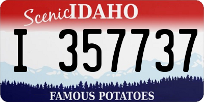 ID license plate I357737