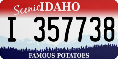 ID license plate I357738