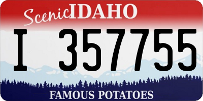 ID license plate I357755