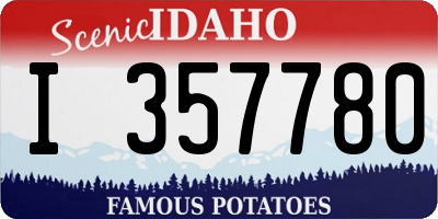 ID license plate I357780