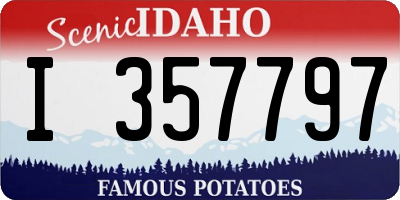 ID license plate I357797