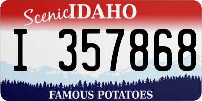 ID license plate I357868
