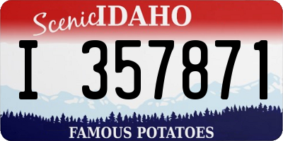 ID license plate I357871