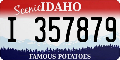 ID license plate I357879