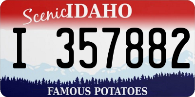 ID license plate I357882