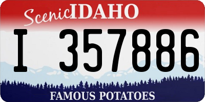 ID license plate I357886