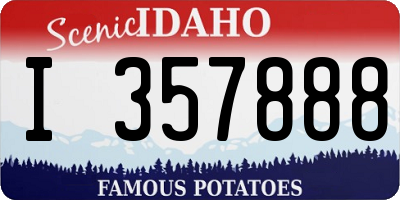 ID license plate I357888