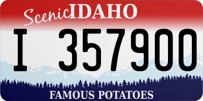 ID license plate I357900