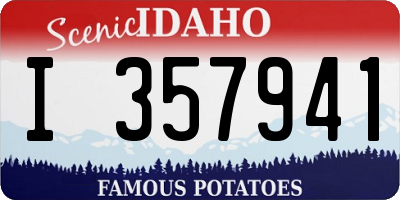 ID license plate I357941