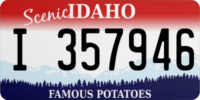ID license plate I357946