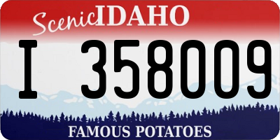ID license plate I358009