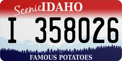 ID license plate I358026