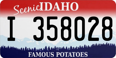 ID license plate I358028