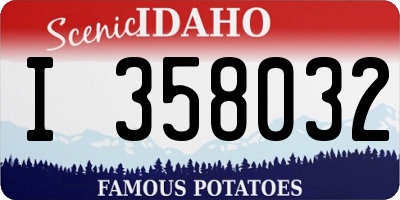 ID license plate I358032