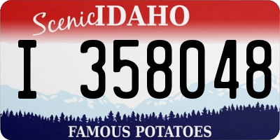 ID license plate I358048