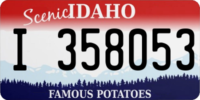 ID license plate I358053