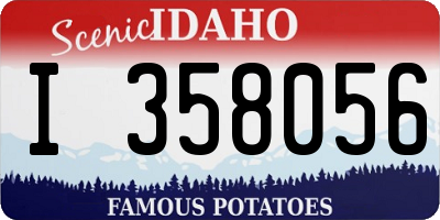 ID license plate I358056