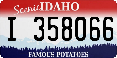 ID license plate I358066