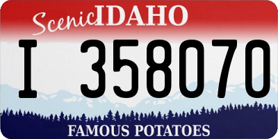 ID license plate I358070