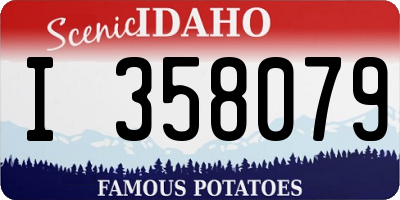 ID license plate I358079